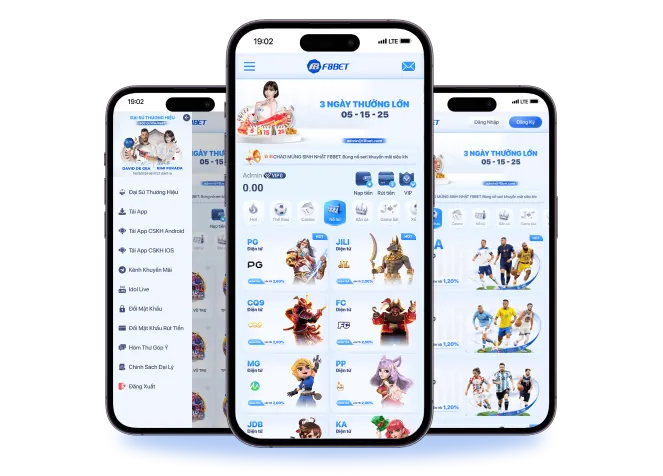 Giao diện f bet thân thiện